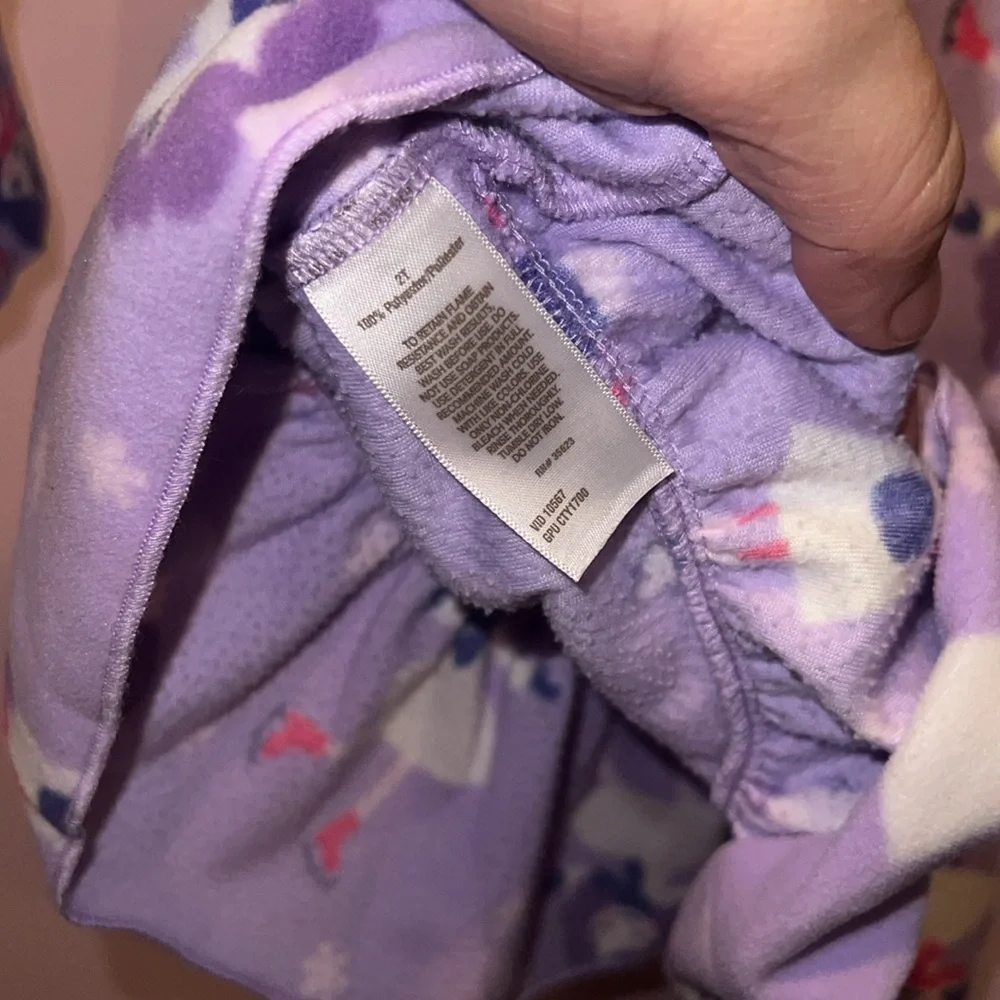 Just one you ice skater fleece pajama gown fleece size 2t  Soft fleece winter‎